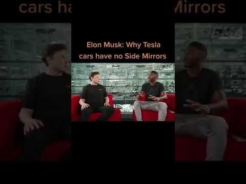HKBHD asked Elon Musk why this accessory missing from Tesla cars. #shorts #elonmusk #mkbhd