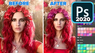 Photoshop 2020 New Features: Object selection and Gradients, Change the color of anything