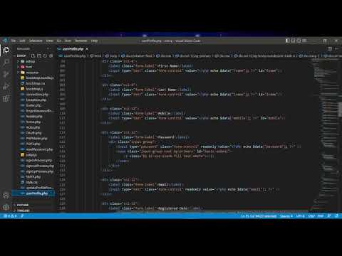 Program the user profile updating process