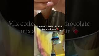 How to make an iced mocha! ☕️💫 #mocha #tutorial #asmr #coffee #icedcoffee #recipe