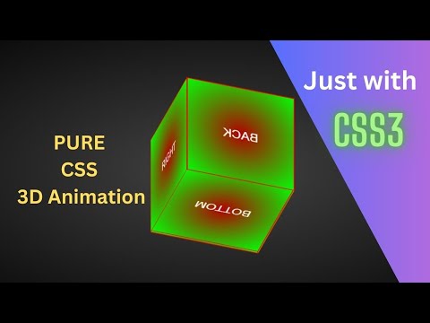 How to Create CSS 3D Animation || CSS Animation Effect