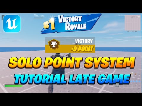 How to create Solo Cash Cup Point System with Victory Royale Animation for Late Game | UEFN Tutorial