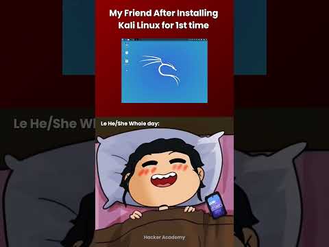 My Friend After installing kali linux #kalilinux #cybersecurity #memes #ytshorts #shorts #shortsfeed