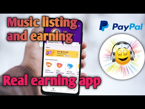 New paypal earning App 2022 | listening music earning