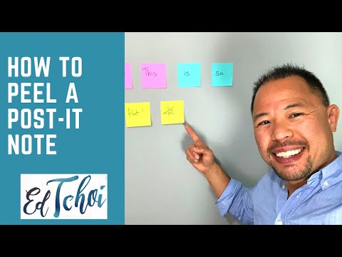 How to Peel a Post it Note