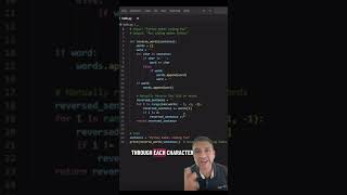 Python Coding Challenge Reverse a Sentence #Python #CodingChallenge #PythonChallenge #LearnPython