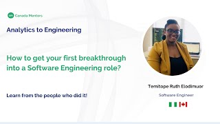 How to get your first breakthrough into a Software Engineering role?