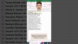 Remove unwanted Text or Number from the cell in Excel