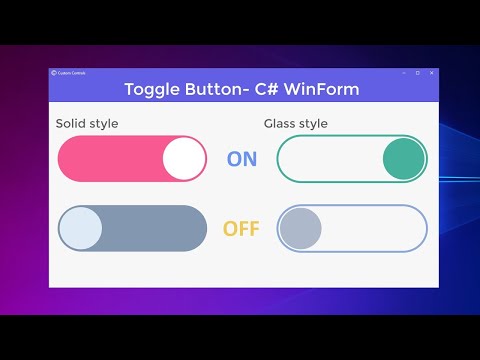 C# ile Geçiş Düğmesi (ToggleButton/Switch Button) Nasıl Yapılır?