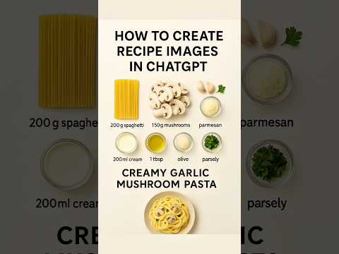 ChatGPT for Foodies: Easy Recipe Image Creation Tutorial #shorts #chatgpt #aitutorial