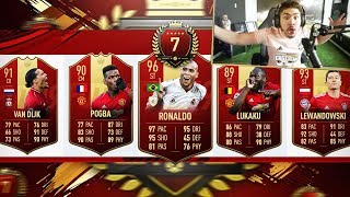 I PACKED THE BEST RED INFORM!! INSANE TOP 100 REWARDS!! FIFA 19