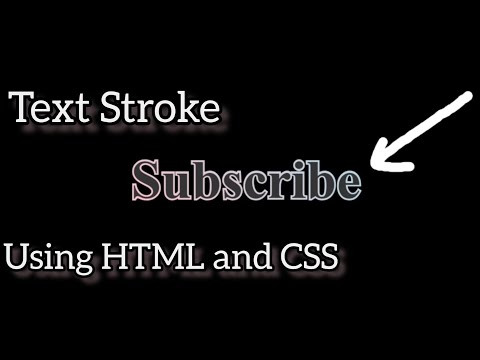 Text Stroke Effect Using HTML and CSS