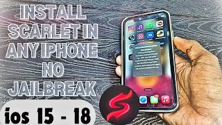How To Install Scarlet In Any iPhone No Revoke !! Sideload Without Pc Without Jailbreak In iPhone 👑