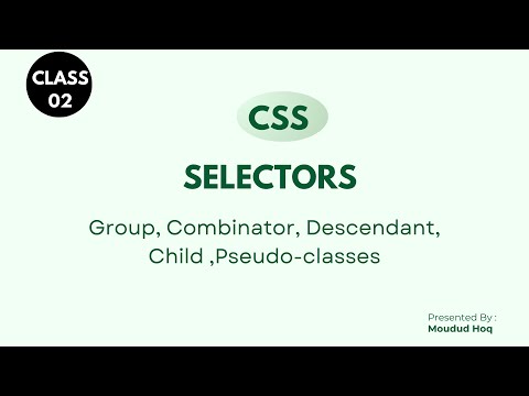 Class 02: CSS Selectors Explained in Bangla | Group, Descendant, Child, Hover, Comments