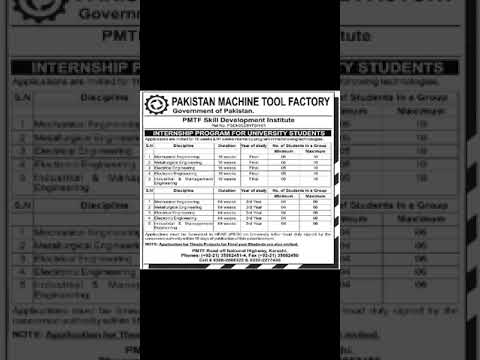 Machine tool factory internship program. (@GWHAMZA )