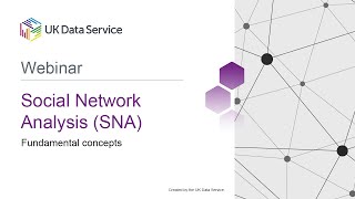 Webinar: Social Network Analysis: Fundamental Concepts