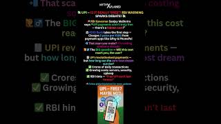 Is UPI Really Free? RBI Breaks the Myth
