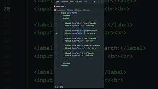 input type in html, Html Series prat 25 #html #codingin17 #shorts