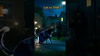 Cat vs Thief Part 2 #shorts #cat #funnycat #thief #catvsthief #secure #guard #foryou #fyp #fypシ゚