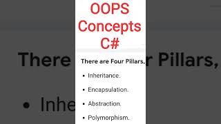 OOPS Concepts in C#
