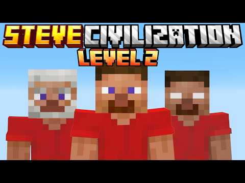Minecraft, But I RANK UP In Steve Civilization
