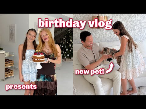 BIRTHDAY VLOG *two birthdays, presents, cake, grwm*