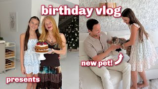BIRTHDAY VLOG *two birthdays, presents, cake, grwm*