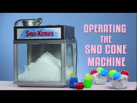 Operating the Sno Cone Machine