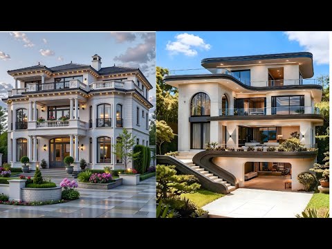 “Dream Luxury Homes Tour 2025 | Modern Villa & European Mansion Exterior Showcase”