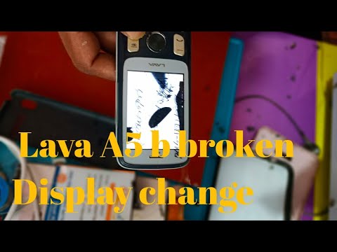 Lava A5 broken display change// lava A5 lcd replace