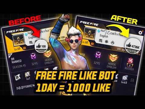 GHOST X TOOLS FF LIKE BOT 😈 | FREE FIRE FREE 100 LIKE | FREE FIRE ACCOUNT UNLIMITED LIKE TUTORIAL 😎