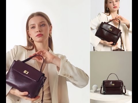 Women Cowhide Genuine Leather Crossbody and Shoulder Handbag