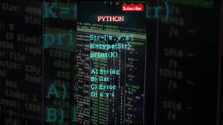 🔥 Can You Solve This Python MCQ? 🐍 Comment Your Answer! #coding #python #trending #shorts