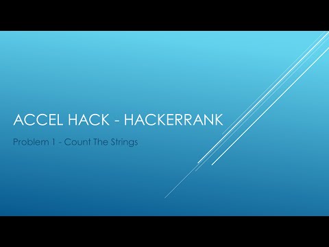 Count The Strings | HackerRank