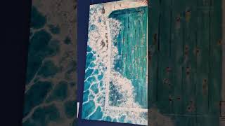 My new ART SHOW in LONDON! Ocean textured art in #Hackney Wick ! #shorts #London #art