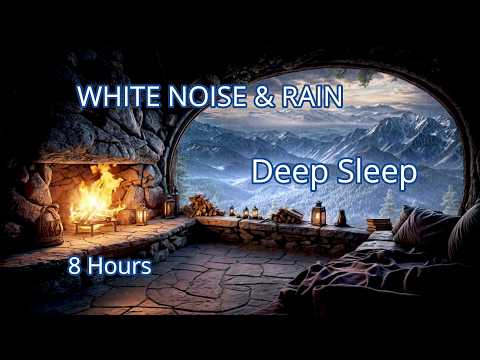 8 Hours White Noise & Rain 🌧️ Deep Sleep, Focus, Relaxation & Tinnitus Relief