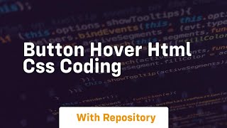 Button hover html css coding