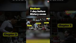 One day Before History Exam #Funnyshorts