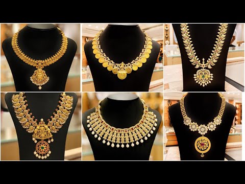 Gold haram designs | Gold necklace designs | Gold long haram designs