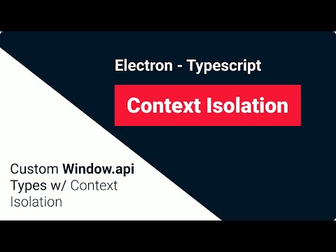 How To Expose [Types & Namespaces] Inside Electron & Typescript