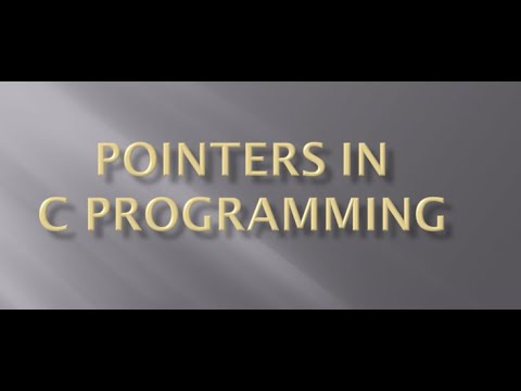 what is a pointer in C programming | C Pointers