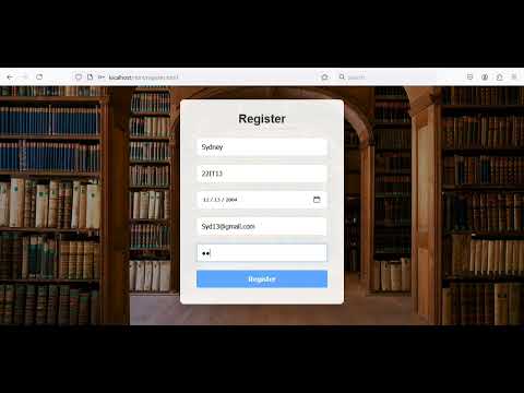Simple Library management system using #php