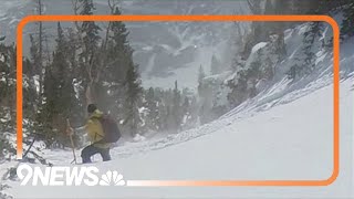 Warning shared after video captures skiers caught in avalanche at Rocky Mountain National Park