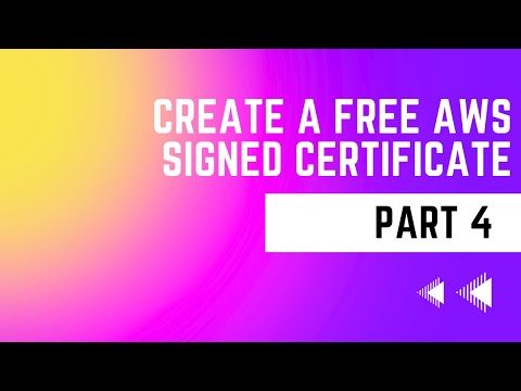 Create a Static Website with a Free AWS Certificate (Part 4)