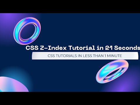 CSS Z-Index Tutorial in 42 Seconds!!! #css #tutorial #zindex #shorts