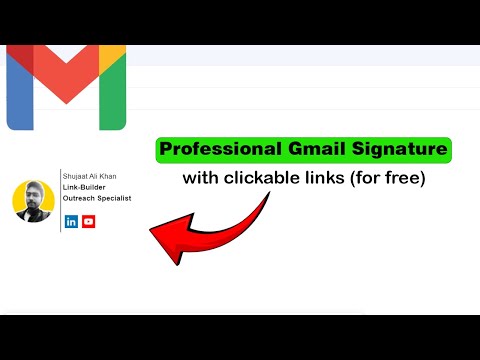 How to Create a Custom Email Signature in Gmail with Clickable Links and Social Media Icons