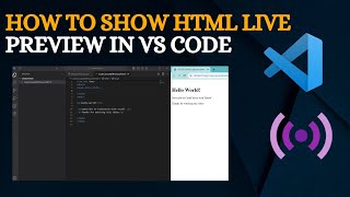 How to Show HTML Live Preview in Visual Studio Code | Live Server Extension