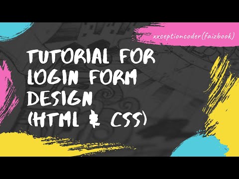 How to design a Login Form (HTML & CSS)