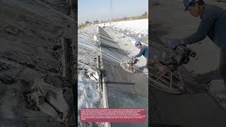 Why Polish Canal Slopes? Engineering & Safety #CanalWork #EngineeringTips #WaterSave