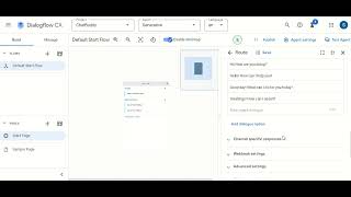 Create a new page with Google DialogFlow CX